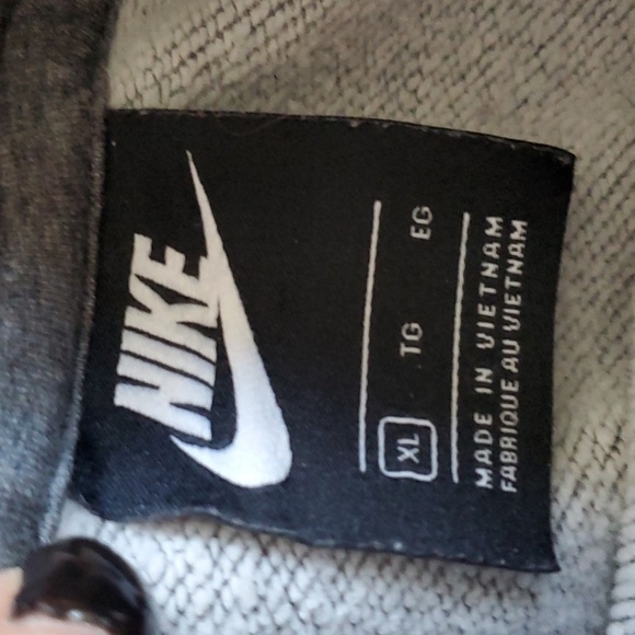 Nike- Mens Gray Hooded Sweatshirt Logo athleisure Athletic Sz.XL - Picture 7 of 8